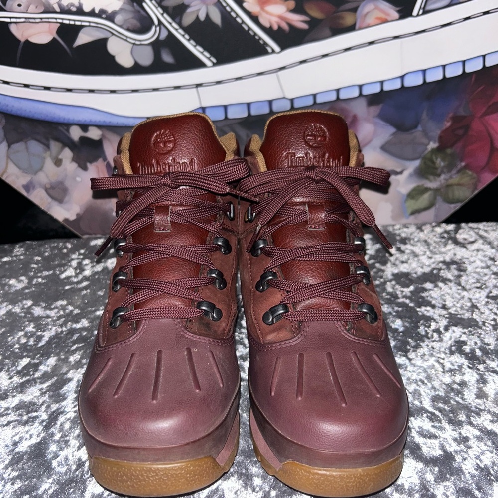 Timberland Burgundy Leather Boots